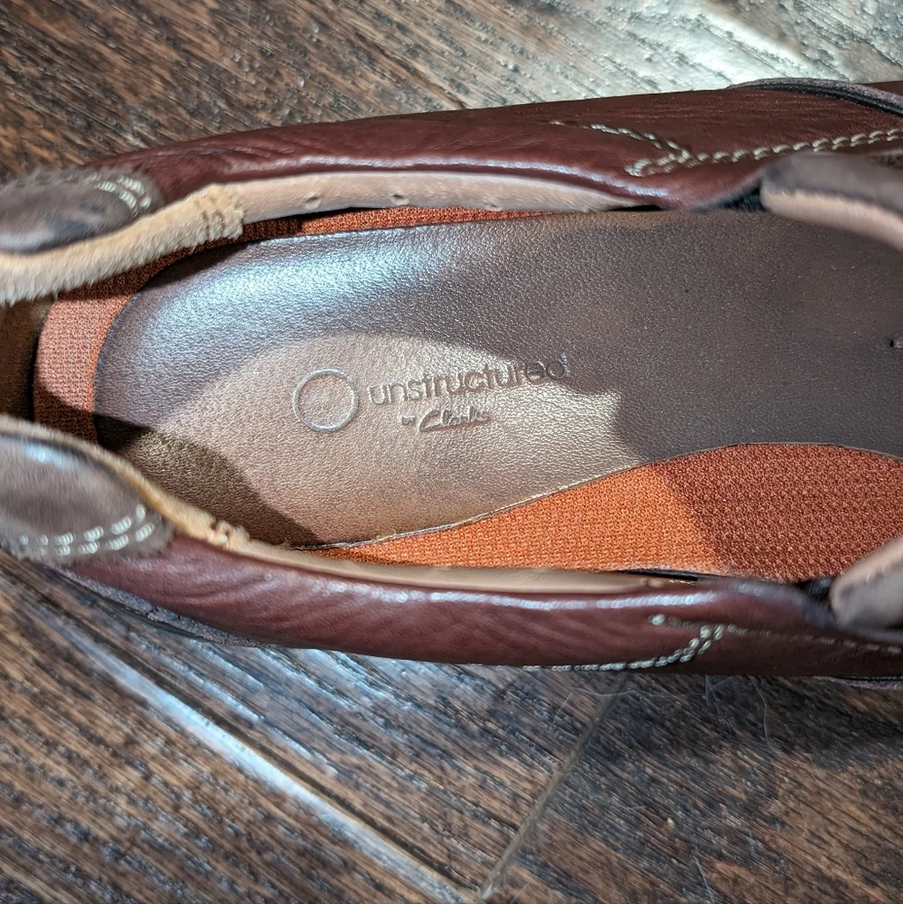 Clarks Unstructured Un Ramble Step Mahogany Brown - Picture 12 of 13